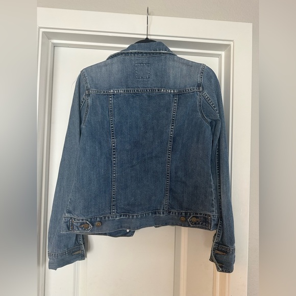 Old Navy Dark Blue Denim Jean Jacket - Size Medium - Picture 2 of 2